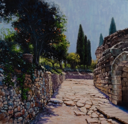 Roman Ruins of Merida by artist Jose Blanco